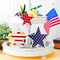 3pcs 4th of July patriotic wooden star centerpiece for table decor.